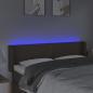 Preview: LED Kopfteil Taupe 147x16x78/88 cm Stoff