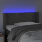 Preview: LED Kopfteil Dunkelgrau 83x16x78/88 cm Samt