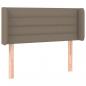 Preview: LED Kopfteil Taupe 83x16x78/88 cm Stoff