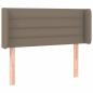 Preview: LED Kopfteil Taupe 93x16x78/88 cm Stoff