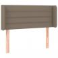 Preview: LED Kopfteil Taupe 103x16x78/88 cm Stoff