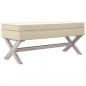 Preview: Hocker mit Stauraum 110x45x49 cm Leinen