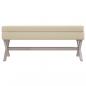 Preview: Hocker mit Stauraum 110x45x49 cm Leinen