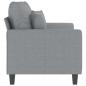 Preview: 2-Sitzer-Sofa Hellgrau 120 cm Stoff