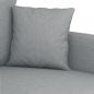 Preview: 2-Sitzer-Sofa Hellgrau 120 cm Stoff