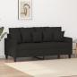 Preview: ARDEBO.de - 2-Sitzer-Sofa Schwarz 140 cm Stoff