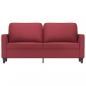 Preview: 2-Sitzer-Sofa Weinrot 140 cm Kunstleder