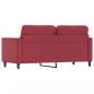 Preview: 2-Sitzer-Sofa Weinrot 140 cm Kunstleder