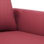 Preview: 2-Sitzer-Sofa Weinrot 140 cm Kunstleder