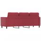 Preview: 3-Sitzer-Sofa Weinrot 180 cm Kunstleder