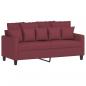 Preview: 2-Sitzer-Sofa Weinrot 140 cm Stoff