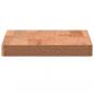 Preview: Wandregal 40x20x2,5 cm Massivholz Buche