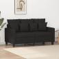 Preview: ARDEBO.de - 2-Sitzer-Sofa Schwarz 120 cm Stoff