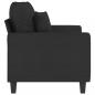 Preview: 2-Sitzer-Sofa Schwarz 120 cm Stoff