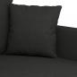 Preview: 2-Sitzer-Sofa Schwarz 120 cm Stoff