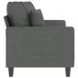 Preview: 2-Sitzer-Sofa Dunkelgrau 140 cm Stoff