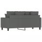 Preview: 2-Sitzer-Sofa Dunkelgrau 140 cm Stoff