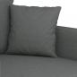 Preview: 2-Sitzer-Sofa Dunkelgrau 140 cm Stoff