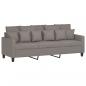 Preview: 3-Sitzer-Sofa Taupe 180 cm Stoff