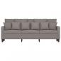 Preview: 3-Sitzer-Sofa Taupe 180 cm Stoff