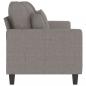 Preview: 3-Sitzer-Sofa Taupe 180 cm Stoff