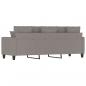 Preview: 3-Sitzer-Sofa Taupe 180 cm Stoff