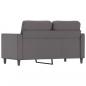 Preview: 2-Sitzer-Sofa Grau 120 cm Kunstleder