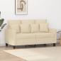 Preview: ARDEBO.de - 2-Sitzer-Sofa Creme 120 cm Stoff