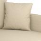 Preview: 2-Sitzer-Sofa Creme 120 cm Stoff