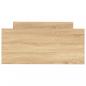 Preview: Bettgestell Sonoma-Eiche 100x200 cm Holzwerkstoff