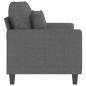 Preview: 2-Sitzer-Sofa Dunkelgrau 120 cm Stoff