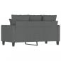 Preview: 2-Sitzer-Sofa Dunkelgrau 120 cm Stoff