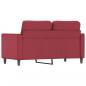 Preview: 2-Sitzer-Sofa Weinrot 120 cm Kunstleder