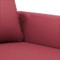 Preview: 2-Sitzer-Sofa Weinrot 120 cm Kunstleder