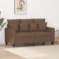 Preview: ARDEBO.de - 2-Sitzer-Sofa Braun 120 cm Stoff