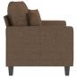 Preview: 2-Sitzer-Sofa Braun 120 cm Stoff