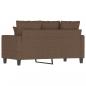 Preview: 2-Sitzer-Sofa Braun 120 cm Stoff