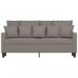 Preview: 2-Sitzer-Sofa Taupe 140 cm Stoff