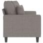 Preview: 2-Sitzer-Sofa Taupe 140 cm Stoff