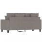 Preview: 2-Sitzer-Sofa Taupe 140 cm Stoff