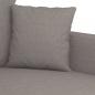 Preview: 2-Sitzer-Sofa Taupe 140 cm Stoff