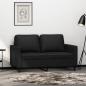 Preview: ARDEBO.de - 2-Sitzer-Sofa Schwarz 120 cm Kunstleder