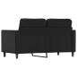 Preview: 2-Sitzer-Sofa Schwarz 120 cm Kunstleder