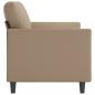 Preview: 2-Sitzer-Sofa Cappuccino-Braun 140 cm Kunstleder