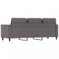 Preview: 3-Sitzer-Sofa Grau 180 cm Kunstleder