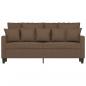 Preview: 2-Sitzer-Sofa Braun 140 cm Stoff