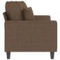 Preview: 2-Sitzer-Sofa Braun 140 cm Stoff