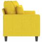 Preview: 2-Sitzer-Sofa Hellgelb 140 cm Stoff