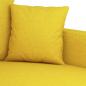 Preview: 2-Sitzer-Sofa Hellgelb 140 cm Stoff