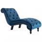 Preview: Chaiselongue Blau Samt